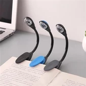 Kitap Okuma Lambası Kıskaçlı Işık Pilli Aydınlatma Kitap Okuma Işığı - 3