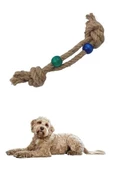 Köpek Oyuncağı Diş Kaşıma İpi  Köpek Oyun Halatı Diş Güçlendirme Temizleme İpi - 7