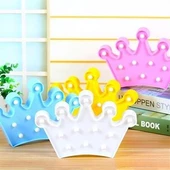 3D Dekoratif Pilli Kraliçe Tacı Model Led Masa ve Gece Lambası - 7