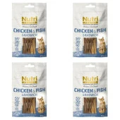 Nutri Feline Tahılsız 50 Gr Tavuk Balık Etli Sandvic Kedi Ödülü 4 Adet - 2