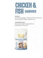Nutri Feline Tahılsız 50 Gr Tavuk Balık Etli Sandvic Kedi Ödülü 1 Adet - 3
