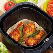 Air Fryer Pişirme Kağıdı Hava Fritöz Yapışmaz Yağlı Kağıt Delikli Model 50 Adet - 9