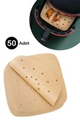 Air Fryer Pişirme Kağıdı Hava Fritöz Yapışmaz Yağlı Kağıt Delikli Model 50 Adet - 10