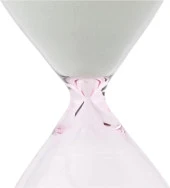 TFA Cam Kum Saati 15 Dakika Dekoratif Gri Pembe 19cm - 2