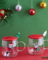 Perotti Felix Merry Yılbaşı Temalı Cam Kupa 14620 - 3