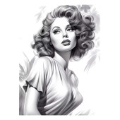 Wintage Kadın Boyama Kitabı (Tonlamalı Boyama) - 7