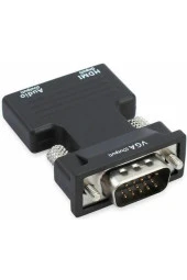Ses Destekli HDMI to VGA Çevirici Dönüştürücü Adaptör - 4499 - 2
