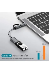 Ancheyn USB 3.0 OTG To Type C Micro USB Data Şarj Çevirici Dönüştürücü Adaptör 4901 thumbnail 4