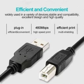 Ancheyn USB Yazıcı Printer Ara Bağlantı Kablosu USB 2.0 Yüksek Hız 3 Metre 4912 - 4