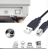 USB Yazıcı Printer Arabağlantı Kablosu USB 2.0 Yüksek Hız 3 Metre - 4912 thumbnail 3