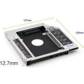Ancheyn 12.7mm HDD Caddy DVD SSD Kutu Sata CD Kızak İkinci Harddisk Laptop Notebook 4717 - 7