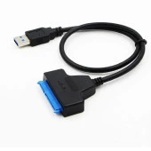Usb 3.0 Yüksek Hızlı 2.5 İnç SATA SSD ve HDD Harddisk Kablosu 15 + 7 Pin 4469 thumbnail 2