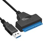 Ancheyn Usb 3.0 Yüksek Hızlı 2.5 İnç SATA SSD ve HDD Harddisk Kablosu 15 + 7 Pin 4469 thumbnail 3