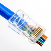 Ancheyn Yeni Nesil Delikli Cat6/Cat5 RJ45 Jack Konnektör UTP 100 Adet 4381 thumbnail 3