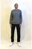 Süperlife Erkek Bisiklet Yaka Rahat Kalıp 3 iplik Kalın Sweatshirt SPR24SW-36 - 4