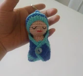 Maskot Kundak Bebek Amigurumi Organik Anahtarlık Oyuncak - 2