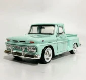 Motormax 1966 GMC C100 Fenderside 1/24 Su Yeşili Model Araba thumbnail 3