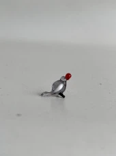 El Yapımı Mini Murano Cam Kuş Biblo A151-07 thumbnail 3