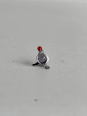 El Yapımı Mini Murano Cam Kuş Biblo A151-07 thumbnail 4