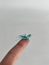 El Yapımı Mini Murano Cam Çekirge Biblo A152-04 thumbnail 5