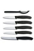 Victorinox Siyah Soyma Bıçak Seti Ve Soyacak - 1