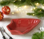 KERAMİKA CEREZLIK CAM 17 CM KIRMIZI BAYRAK (506 A) - 1