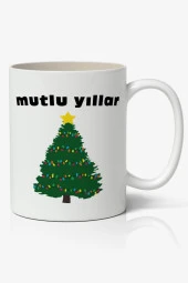 Yılbaşı Temalı Kupa Bardak Baskılı Kahve Kupa Bardak Model 14 thumbnail 1