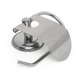 WC Kağıt Standı Tuvalet Kağıtlık Aparat Kapaklı Paslanmaz Metal Sağlam Kaliteli Krom thumbnail 4