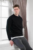 FBI Slimfit 3 İplik İçi Polarlı Bisiklet Yaka Sweatshirt - 9