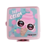 beslenme kabı beslenme kutusu  4 bölmeli 14x14x10 cm thumbnail 1