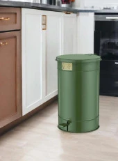 The Mia Çöp Kovası Haki 24 Lt GLV0746 thumbnail 2