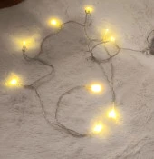 Led Pilli Dekoratif Led Işık Yılbaşı Süsü 2 Metre Duvar Dekor Hediye - 1