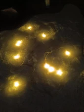 Led Pilli Dekoratif Led Işık Yılbaşı Süsü 2 Metre Duvar Dekor Hediye - 2