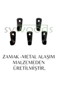 KÜÇÜK ASKI SİYAH DEKORATİF TEKLİ BİJUTERİ ANAHTARLIK ASKILIK AKSESUARI 10 ADET - 6