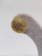 Altın Renkli Çelik Küpe (45426) thumbnail 3