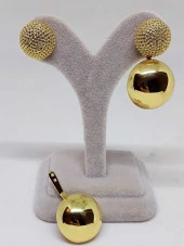 Altın Renkli Çelik Küpe (45426) thumbnail 1