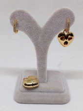 Altın Renkli Çelik Küpe (45430) thumbnail 1