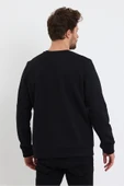 Süperlife Erkek Bisiklet Yaka 3 iplik Kalın Brooklyn Baskılı Sweatshirt SPR24sw29 - 5