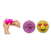 KALP EMOJİ PEMBE CEYLAN CEP SOBASI,EL ISITICI,2 ADET SICAK SU TORBASI PVC  9cm - 2