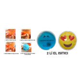 KALP EMOJİ MAVİ CEYLAN CEP SOBASI,EL ISITICI,2 ADET SICAK SU TORBASI PVC  9cm - 1