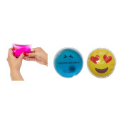 KALP EMOJİ MAVİ CEYLAN CEP SOBASI,EL ISITICI,2 ADET SICAK SU TORBASI PVC  9cm - 2