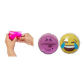 GÜLEN EMOJİ PEMBE CEYLAN CEP SOBASI,EL ISITICI,2 ADET SICAK SU TORBASI PVC  9cm - 2