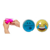 GÜLEN EMOJİ MAVİ CEYLAN CEP SOBASI,EL ISITICI,2 ADET SICAK SU TORBASI PVC  9cm - 2