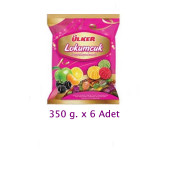 Ülker Lokumcuk Karışık Meyveli Yumuşak Şeker 350 g x 6 Adetr - 1