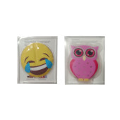 GÜLEN EMOJİ PEMBE BAYKUŞ CEP SOBASI,EL ISITICI,2 ADET SICAK SU TORBASI PVC  9cm - 6