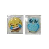 GÜLEN EMOJİ MAVİ BAYKUŞ CEP SOBASI,EL ISITICI,2 ADET SICAK SU TORBASI PVC  9cm - 6