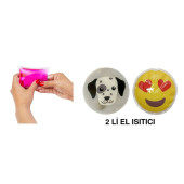 KALP EMOJİ,KÖPEK CEP SOBASI,EL ISITICI,2 ADET SICAK SU TORBASI PVC  9cm - 3