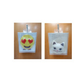 KALP EMOJİ,KEDİ CEP SOBASI,EL ISITICI,2 ADET SICAK SU TORBASI PVC  9cm thumbnail 7