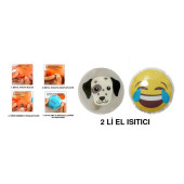 GÜLEN EMOJİ,KÖPEK CEP SOBASI,EL ISITICI,2 ADET SICAK SU TORBASI PVC  9cm - 1
