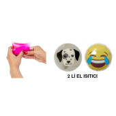 GÜLEN EMOJİ,KÖPEK CEP SOBASI,EL ISITICI,2 ADET SICAK SU TORBASI PVC  9cm - 3